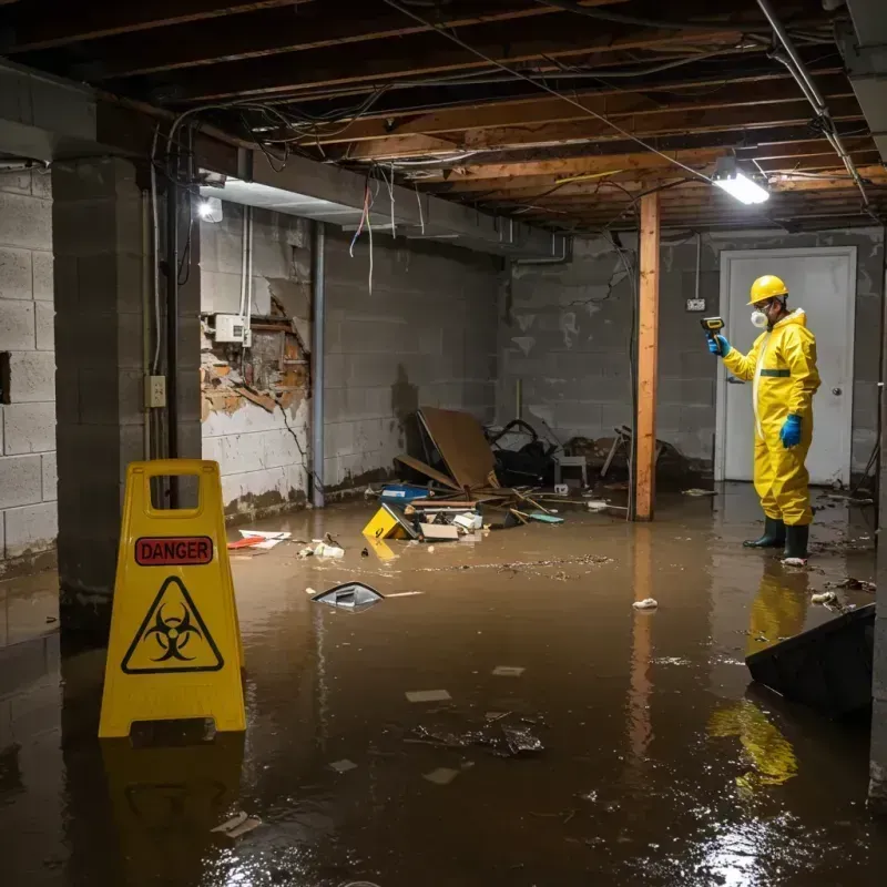 Flooded Basement Electrical Hazard in Sulphur Springs, AR Property